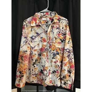 Kim Rogers Floral PXL Blouse100% Polyester